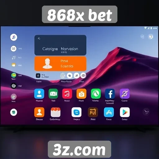 Interface do usuário da 868x bet é intuitiva